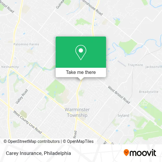 Carey Insurance map