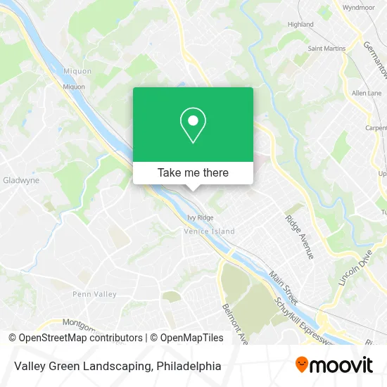 Valley Green Landscaping map