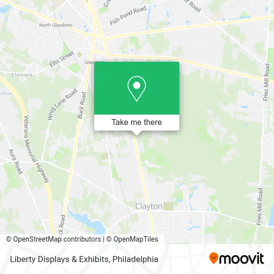 Liberty Displays & Exhibits map