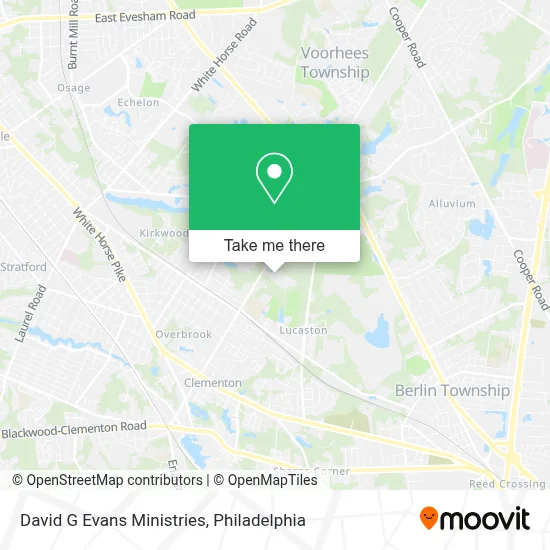 David G Evans Ministries map