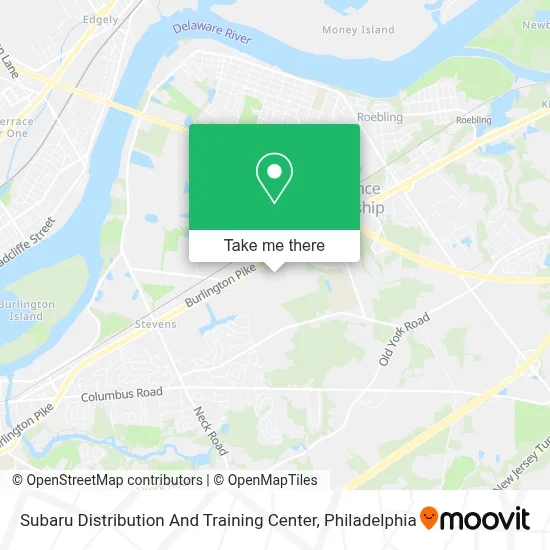 Subaru Distribution And Training Center map