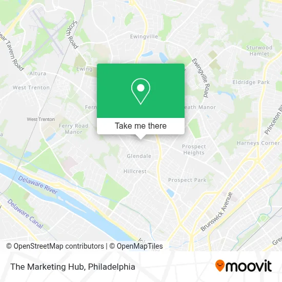 The Marketing Hub map