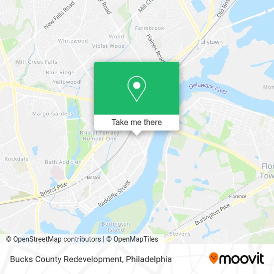 Bucks County Redevelopment map