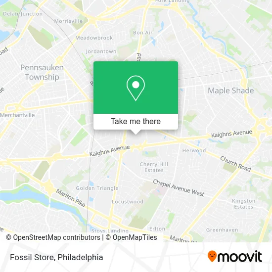 Fossil Store map