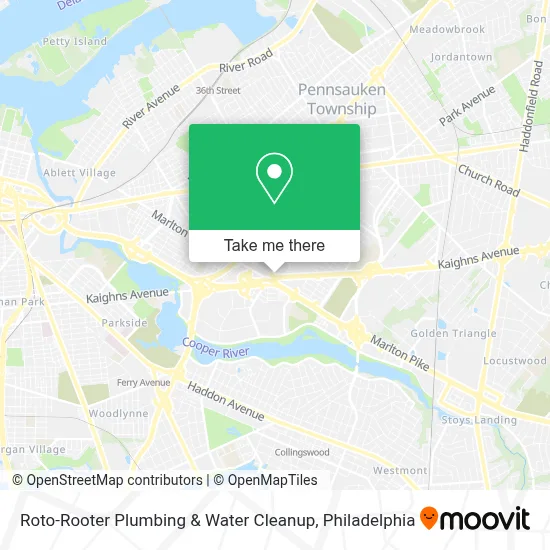 Roto-Rooter Plumbing & Water Cleanup map