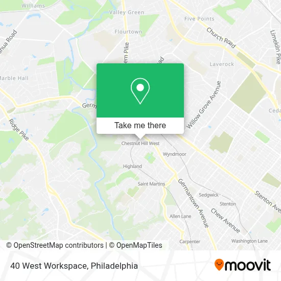 40 West Workspace map