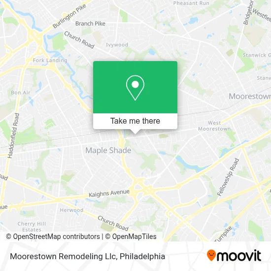 Moorestown Remodeling Llc map