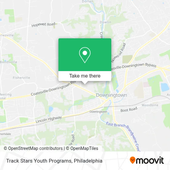 Track Stars Youth Programs map