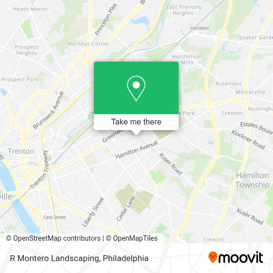 R Montero Landscaping map