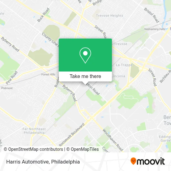 Harris Automotive map