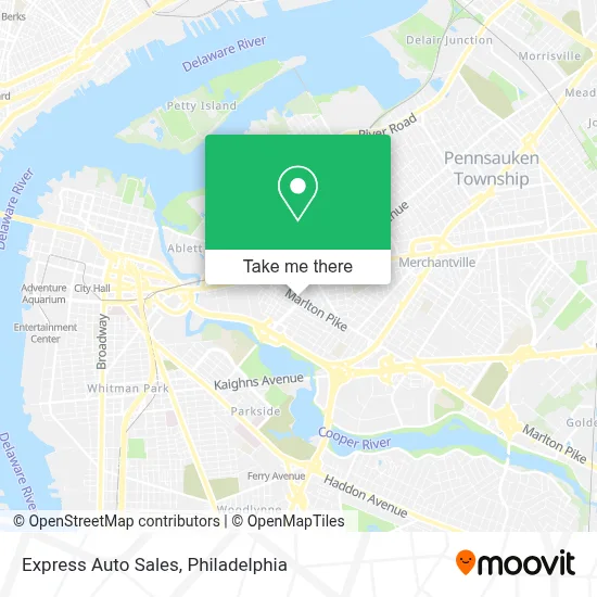 Express Auto Sales map
