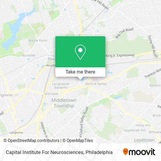 Capital Institute For Neurosciences map