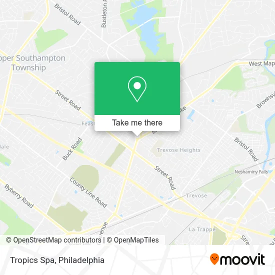 Tropics Spa map