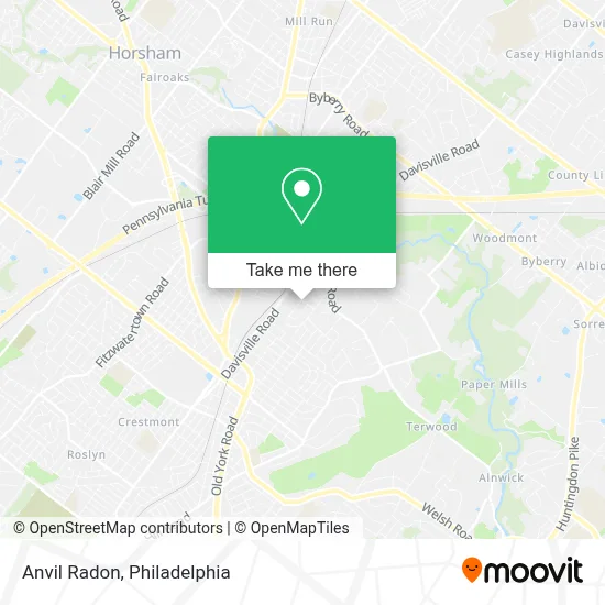 Anvil Radon map