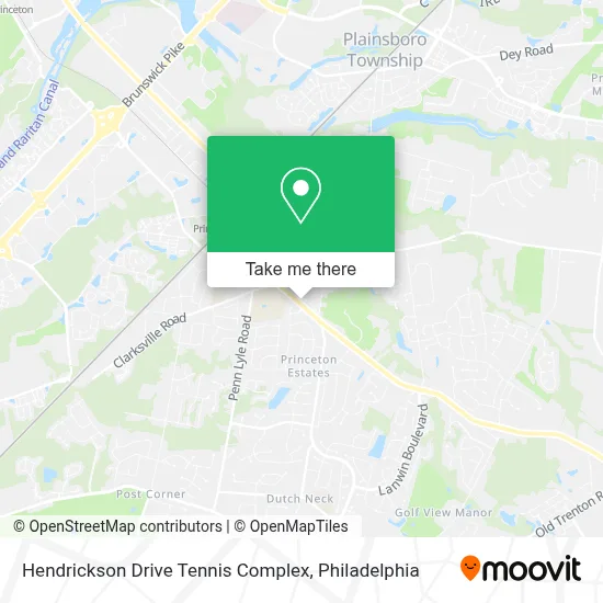 Hendrickson Drive Tennis Complex map