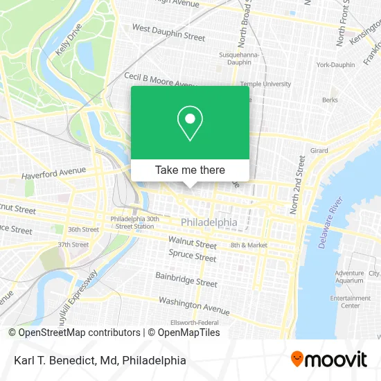 Karl T. Benedict, Md map