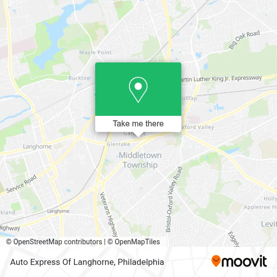 Auto Express Of Langhorne map
