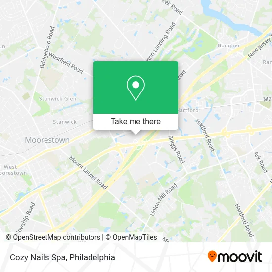 Cozy Nails Spa map