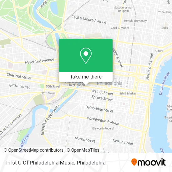 First U Of Philadelphia Music map