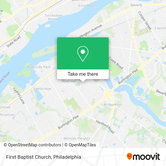 First Baptist Church map