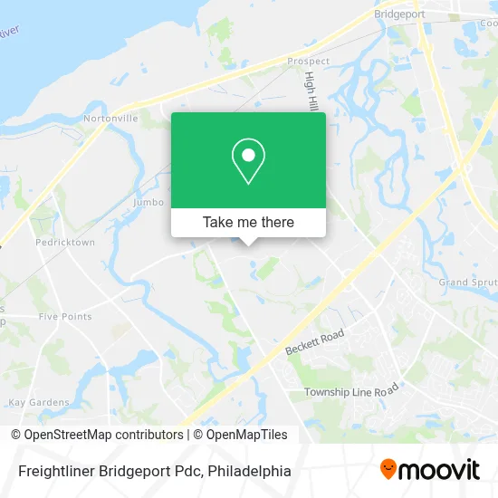 Freightliner Bridgeport Pdc map