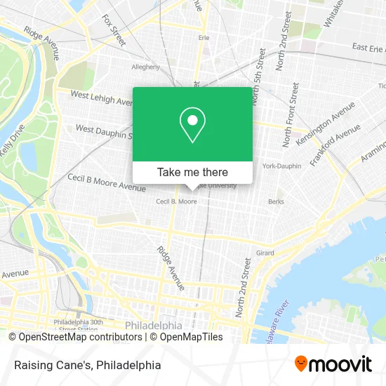 Raising Cane's map