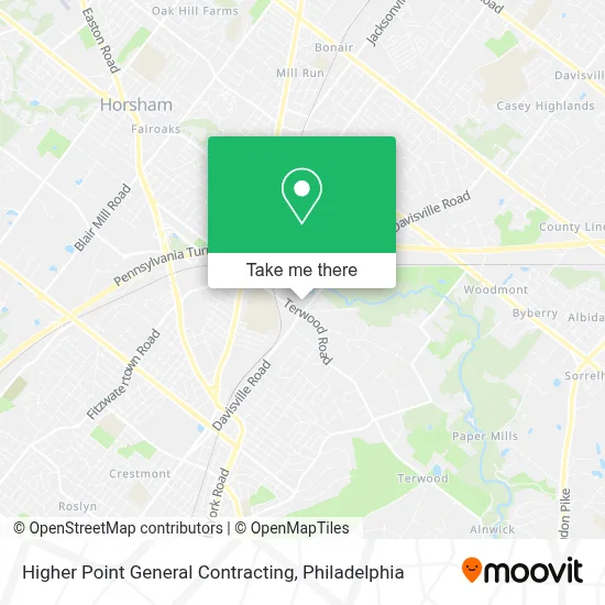 Higher Point General Contracting map