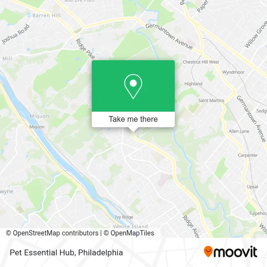 Pet Essential Hub map