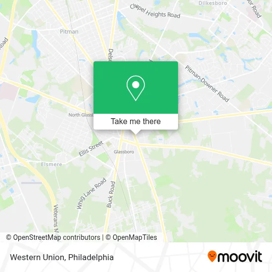 Western Union map