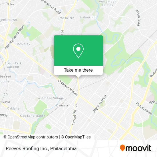 Reeves Roofing Inc. map