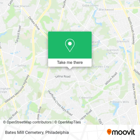 Bates Mill Cemetery map
