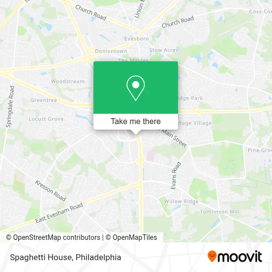 Spaghetti House map