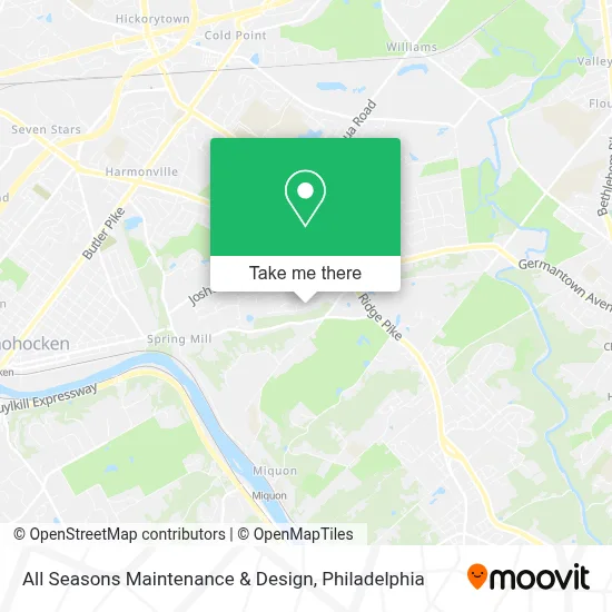 All Seasons Maintenance & Design map
