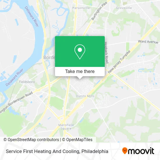 Service First Heating And Cooling map