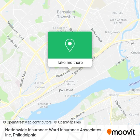 Nationwide Insurance: Ward Insurance Associates Inc map
