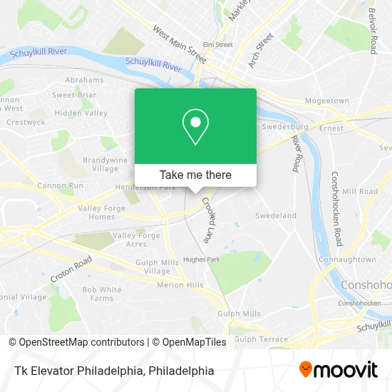 Tk Elevator Philadelphia map