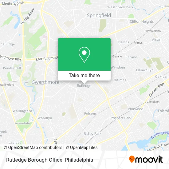 Rutledge Borough Office map