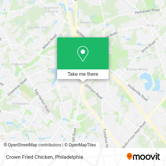 Crown Fried Chicken map