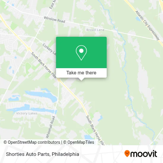 Shorties Auto Parts map