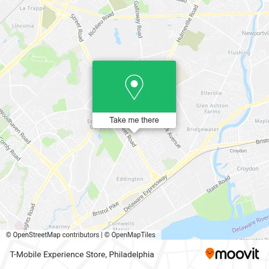 T-Mobile Experience Store map