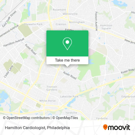 Hamilton Cardiologist map
