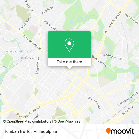 Ichiban Buffet map