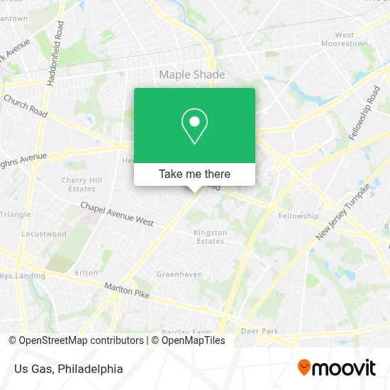 Us Gas map