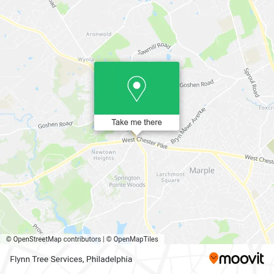 Flynn Tree Services map