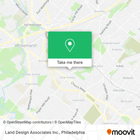 Land Design Associates Inc. map