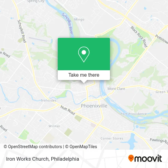 Iron Works Church map