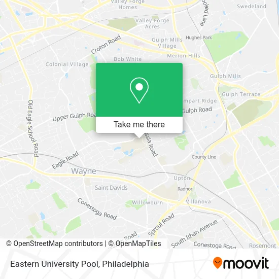Eastern University Pool map