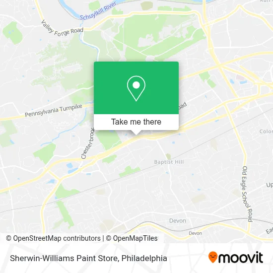Sherwin-Williams Paint Store map