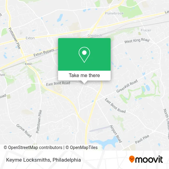 Keyme Locksmiths map