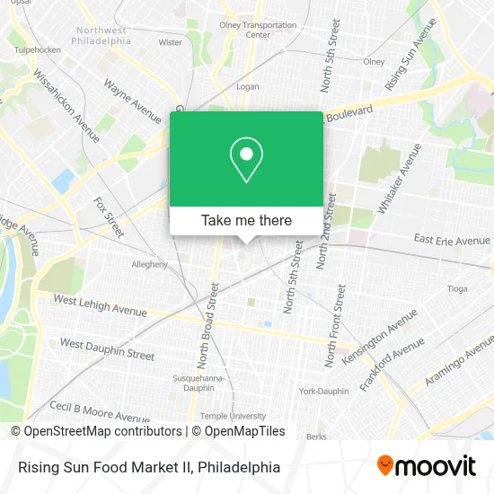 Rising Sun Food Market II map